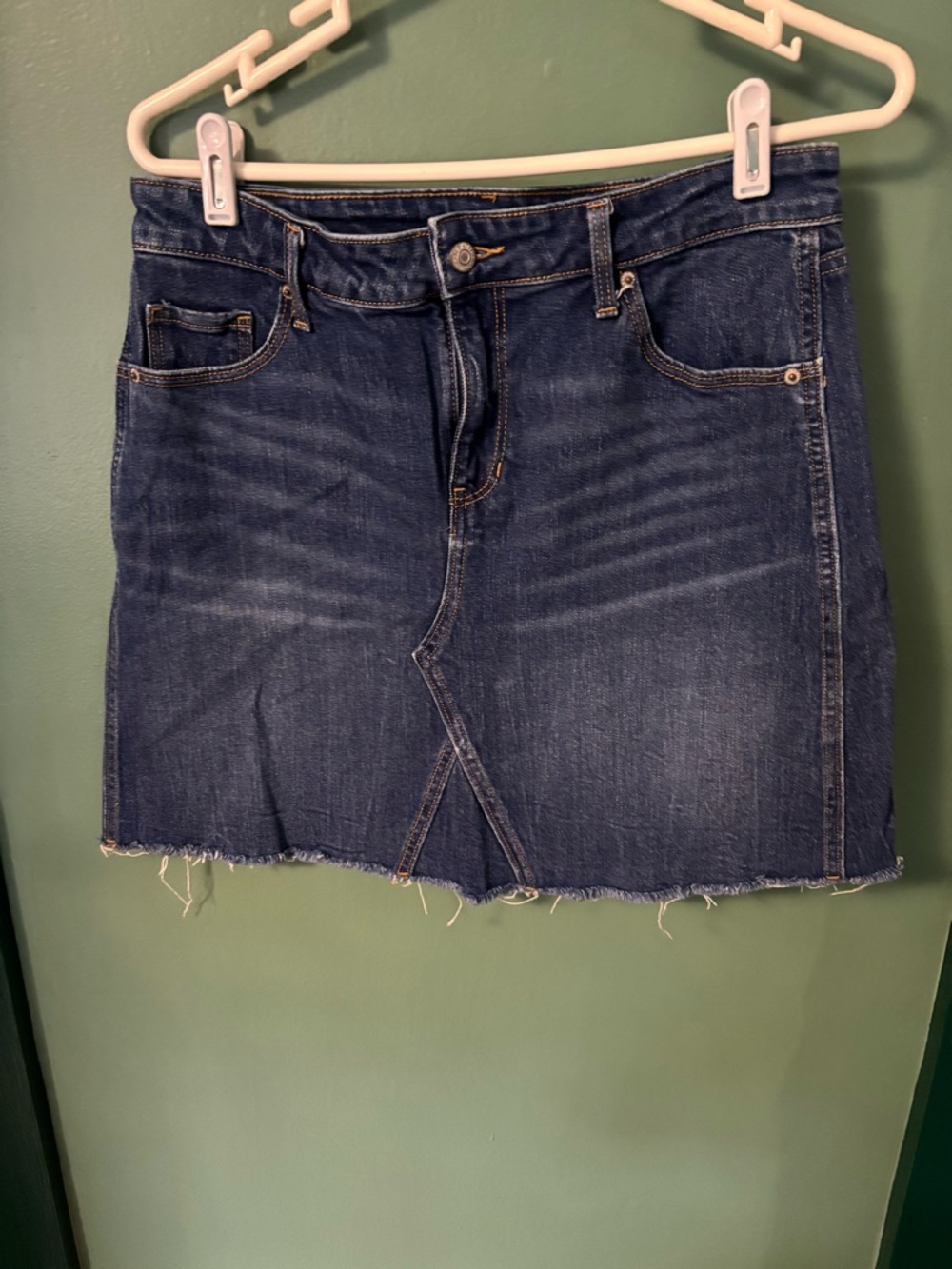 Old Navy Dark Blue Denim Mini Skirt